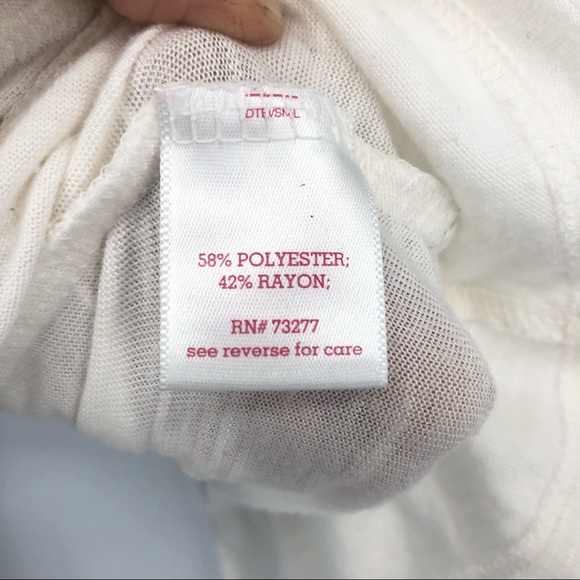 SO Size 10 Off White Cream Super Soft Long Sleeve Asymmetrical Hem Ruffle Tee - Picture 4 of 4